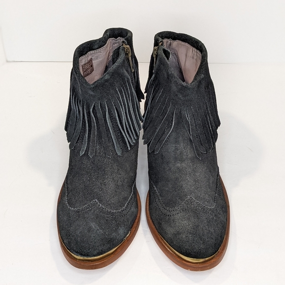 Hudson London suede fringe ankle boots - Picture 11 of 16